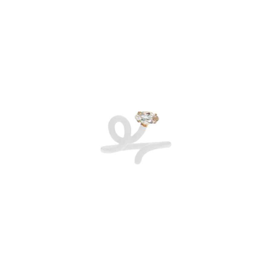 Baby Vine Tendril Ring in Pistachio