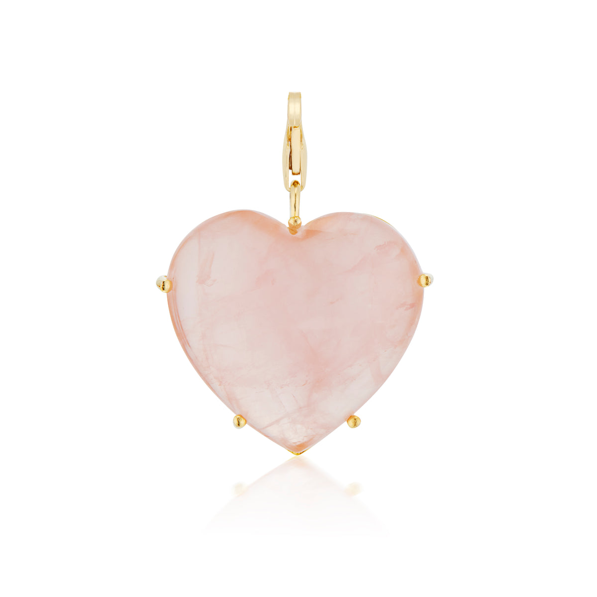 Heart popular Rose Quartz Pinecone pendant