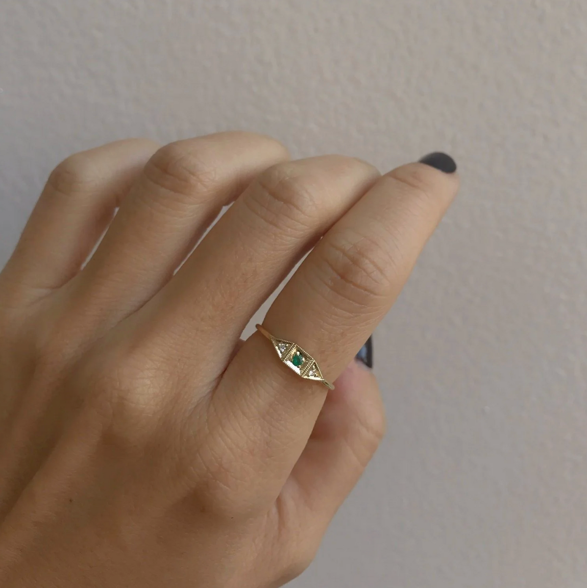 Jennie kwon hot sale emerald ring