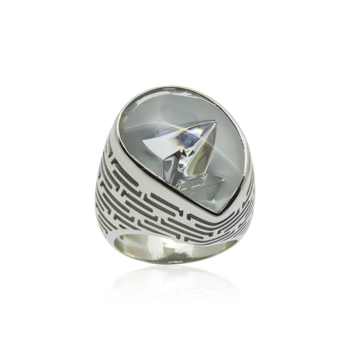 Labyrinth 18K Gold Topaas Ring – TJE