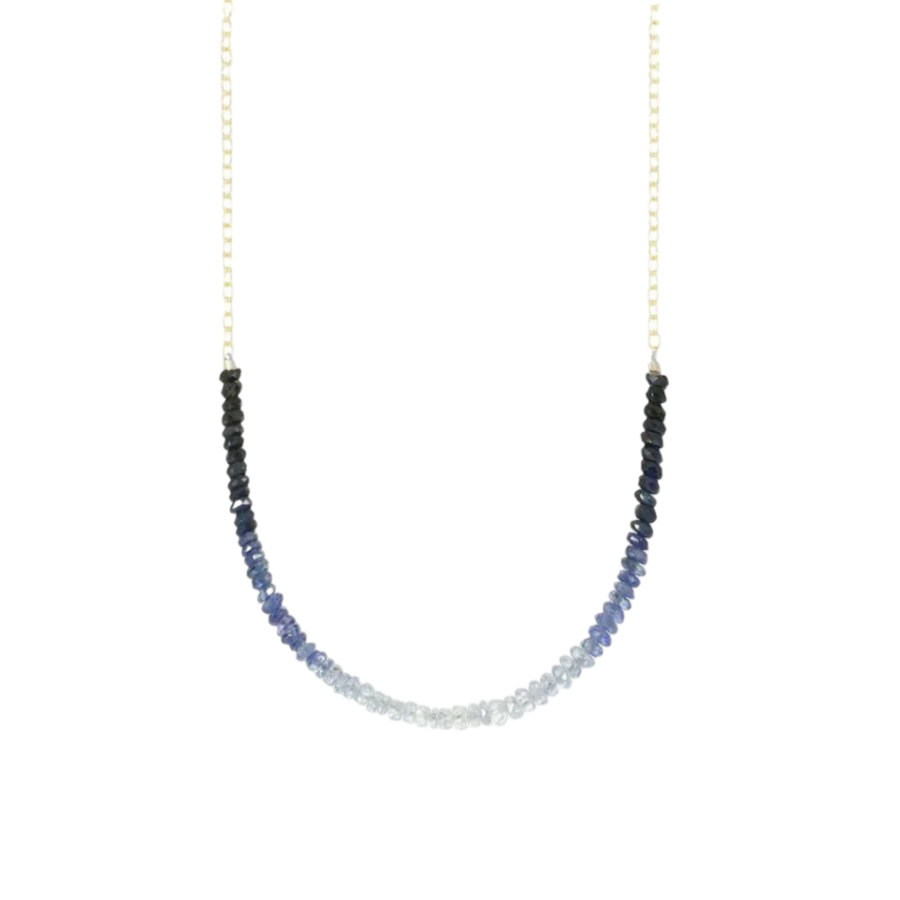 Gemstone Rondelle Fade Necklace | The Jewelry Edit – TJE