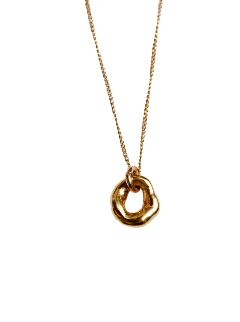 GIGI ゴールド スクエアチャーム Gigi Gold Necklace — Sandy Moss Jewelry