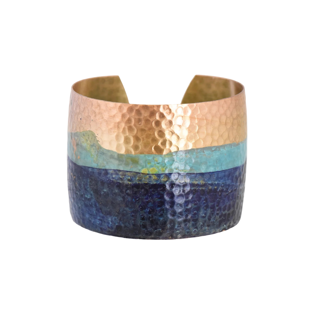 Issoria Hand-Painted Cuff | The Jewelry Edit – TJE