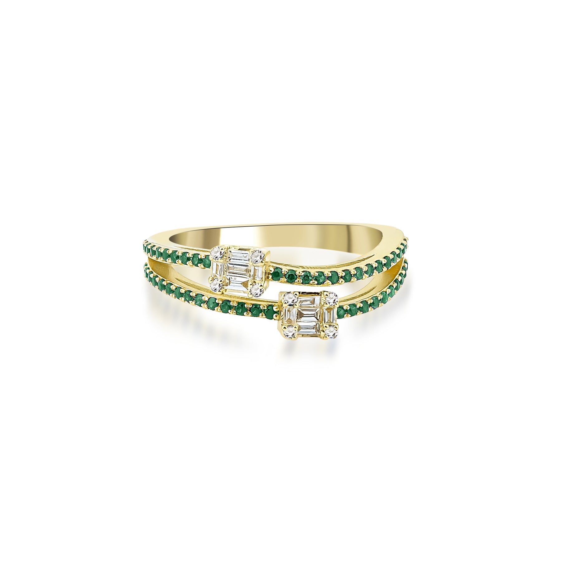 Dualitas Rings Mirage Duality Ring Emeralds – The Jewelry Edit