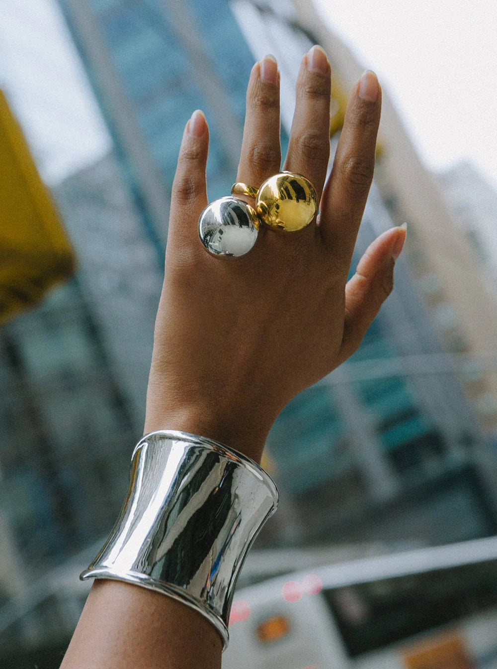 Bubble Ring 22k Gold Plated Bronze – TJE