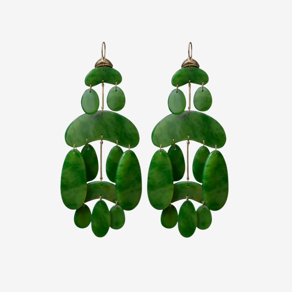 Jade 2025 chandelier earrings