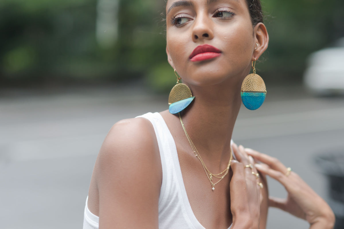 Disc-shaped Issoria Earrings | The Jewelry Edit – TJE